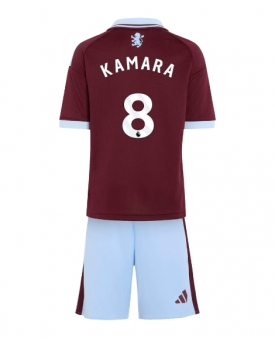 Aston Villa Boubacar Kamara #8 Maglia Gara Casa Repliche 2026-27 Bambino Maniche Corte